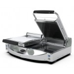 PIASTRA DOPPIA CON CONTROLLO MANUALE CON PIANO SUP. RIGATO NERO E PIANO INF. LISCIO NERO MOD. SP 020 PR