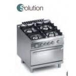 CUCINA 4 FUOCHI A GAS CON FORNO ELETTRICO GN 2/1 SERIE 90 SOLUTION K4MCU10FFS