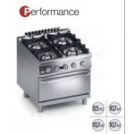 CUCINA 4 FUOCHI A GAS CON FORNO A GAS GN 2/1 SERIE 90 PERFORMANCE K4GCU10FFP
