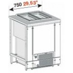 BANCO A POZZETTI GELATO VENTILATO MOD.PANORAMA DA 75 CM 4 CARAPINE CON RISERVA UC