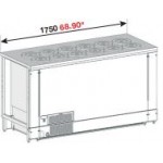 BANCO A POZZETTO GELATO VENTILATO CON RISERVA E 12 FORI NEW ERA