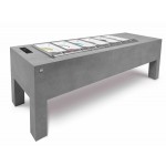 BANCO A POZZETTO GELATO VENTILATO MOD. BELLEVUE 8 FORI MONO TEMPERATURA DA 190 CM UC