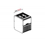  BANCO A POZZETTO 4 GUSTI MOD. BIT - PANORAMA 4 TUBS VENTILATO TEMP. -2°C/-18°C UC