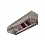 CAPPA A PARETE IN ACCIAIO INOX S/ASPIRATORE L300XP130XH50 EP 13/30