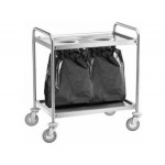 CARRELLO DI SERVIZIO INOX 2 FORI L 110 CA 1391S2