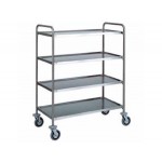CARRELLO DI SERVIZIO INOX 4 PIANI 110X60 CA 1425