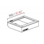 DROP IN DA INCASSO PRALINERIA/PASTICCERIA S/VETRI S/PANNELLATURA L95XP82,2XH32,55CM NUC