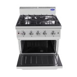 CUCINA 4 FUOCHI CON FORNO STATICO A GAS mod. AT7G4B-O-1