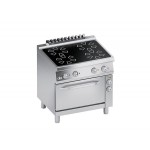 CUCINA ELETTR 4 PIASTRE IN VETROCERAMICA C/FORNO ELETTRICO VENT GN1/1 SERIE 70 K7EVC10FV