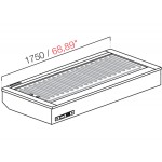 DROP IN DA INCASSO FREDDO VENTILATO/CALDO SECCO S/VETRI S/PANNELLATURA L175XP82.2XH54.5 NUC