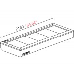 DROP IN DA INCASSO FREDDO VENTILATO S/VETRI S/PANNELLATURA L215XP82.2XH54.5 