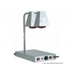 PIANO CALDO INOX 2 LAMPADE A RAGGI INFRAROSSI L 58 PCI 4718D