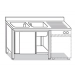 LAVELLO ARMADIATO A SBALZO + GOCC.  L200xP70xH85 455.20