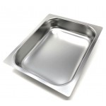 TEGLIA IN ACCIAIO INOX AISI 304 GN 1/2 H 4
