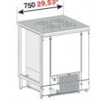 BANCO A POZZETTO GELATO VENTILATO CON RISERVA 4 FORI NEW ERA