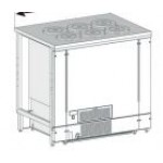 BANCO A POZZETTO GELATO VENTILATO SENZA RISERVA 6 FORI NEW ERA