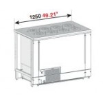 BANCO A POZZETTO GELATO VENTILATO CON RISERVA 8 FORI NEW ERA