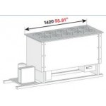 BANCO A POZZETTO GELATO VENTILATO VASCA CON RISERVA E PIANO INOX 10 FORI NEW ERA 