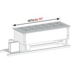 BANCO A POZZETTO GELATO VENTILATO VASCA SENZA RISERVA CON PIANO INOX 12 FORI NEW ERA