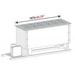 BANCO A POZZETTO GELATO VENTILATO VASCA CON RISERVA E PIANO INOX 12 FORI NEW ERA