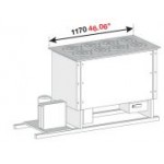 BANCO A POZZETTO GELATO VENTILATO VASCA CON RISERVA E PIANO INOX 8 FORI NEW ERA 