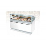 VETRINA PASTICCERIA VENTILATA MOD.SAM80 212,5  CM MONOFASE SENZA PANNELLATURA UC