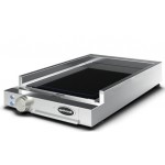 FRY TOP SINGOLO IN VETROCERAMICA CON PIANO LISCIO NERO MOD. SP 200