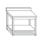 TAVOLO SU GAMBE CON RIPIANO E CON ALZATINA L160XP70XH85 TVR.16A TE