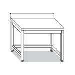TAVOLO SU GAMBE CON RINFORZI E CON ALZATINA L70XP60XH85 TVC6.7A TE