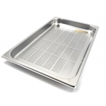 TEGLIA CON FONDO FORATO IN ACCIAIO INOX AISI 304 GN 1/1 MOD. GNF 1140 H 4