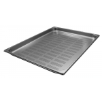 TEGLIA CON FONDO FORATO IN ACCIAIO INOX AISI 304 GN 2/1 MOD. GNF 2140 H 4