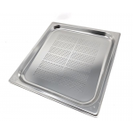 TEGLIA CON FONDO FORATO IN ACCIAIO INOX AISI 304 GN 2/3 MOD. GNF 2320 H 2