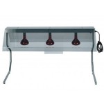 TELAIO INOX CON 3 LAMPADE A RAGGI INFRAROSSI PI4716