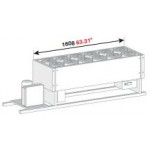 BANCO A POZZETTO GELATO VENTILATO VASCA SENZA RISERVA SENZA PIANO 12 FORI NEW ERA