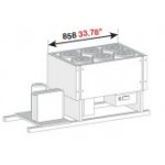 BANCO A POZZETTO GELATO VENTILATO VASCA SENZA RISERVA SENZA PIANO 6 FORI NEW ERA