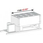 BANCO A POZZETTO GELATO VENTILATO VASCA SENZA RISERVA SENZA PIANO 8 FORI NEW ERA