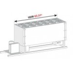 BANCO A POZZETTO GELATO VENTILATO VASCA CON RISERVA SENZA PIANO 12 FORI NEW ERA