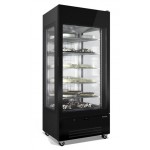 VETRINA ESPOSITIVA POSITIVA/NEGATIVA MOD. VENERE 90 NVB / NVW CON 3 LATI VETRATI